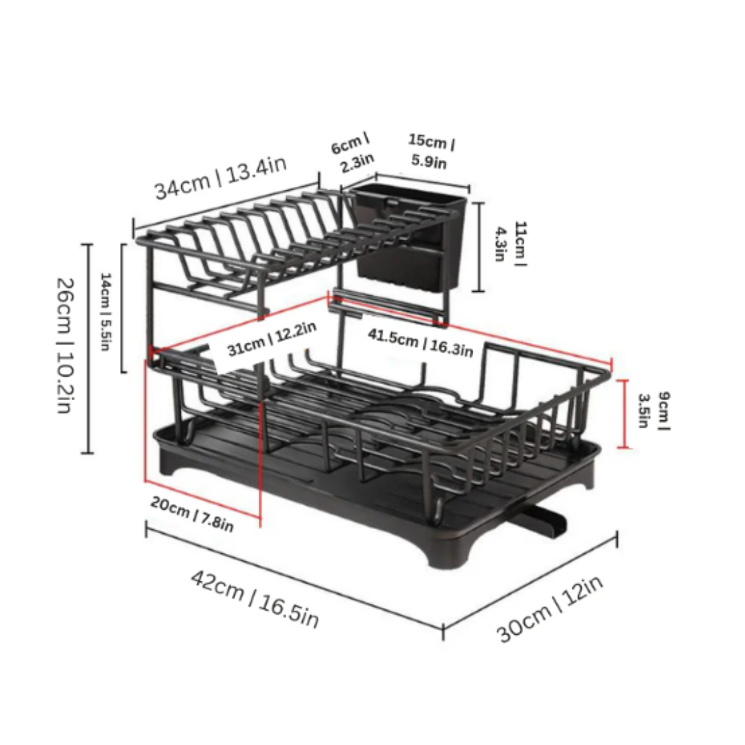 Premium Dish Rack | Mold Free and Stainless Steel